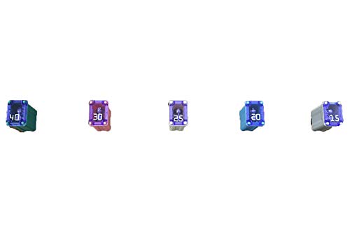 25 Pack Automotive MCASE Cartridge Fuse Kit for Cars, Trucks, and SUVs