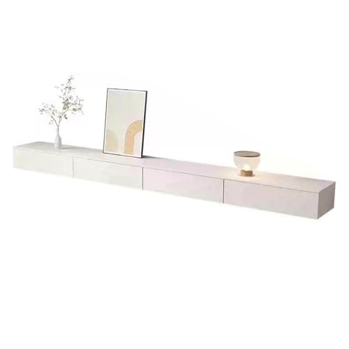 Design sospeso salvaspazio: questo mobile TV sospeso sfrutta al meglio lo spazio a parete, garantendo che anche i soggiorni più piccoli sembrino spaziosi. La mensola audio-video a parete non solo valorizza l'arredamento, ma semplifica anche la pulizia, aiutandoti a mantenere la zona giorno ordinata e organizzata. Goditi un ambiente ordinato con questo mobile TV elegante e funzionale.