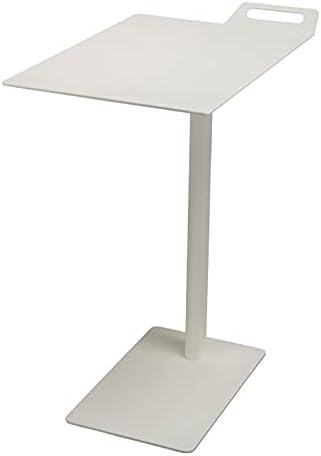 Table Movable Minimalist Living Room Sofa and Coffee Table,2-Tier Pallet Trolley, 3 Colors End Tables(Size:19.68 * 11.81 * 21.65in,Color:White)