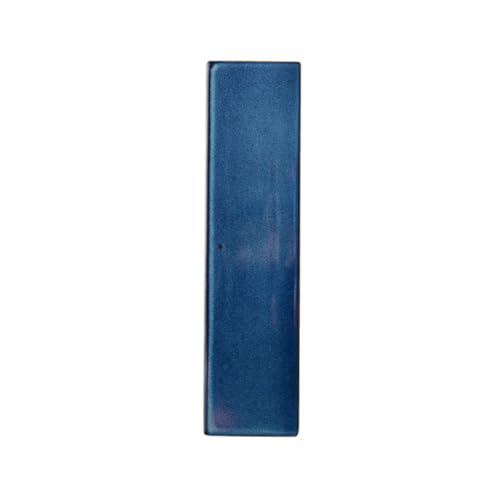 Plato de sushi rectangular de cerámica azul miniatura 4