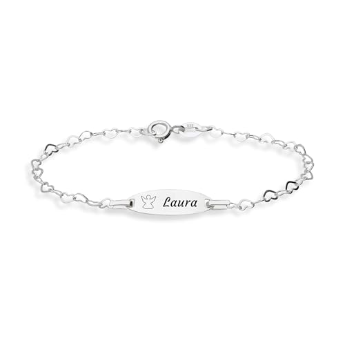 LaraZeidler Berlin Mädchen Engel Kinder Armband mit Gravur 925...