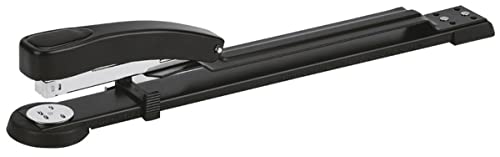 OFFICER PRODUCTS Grapadora de manga larga para hasta 50 hojas, color negro/metal/manga larga, ideal para folletos/grapadora grapadora/: 5 años, 18063511-05