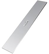 Apromise Stainless-Steel Fire Pit Lid – 51 x 9 Inch Rectangular Metal Fire Pit Cover Fit 48 x 6 I...