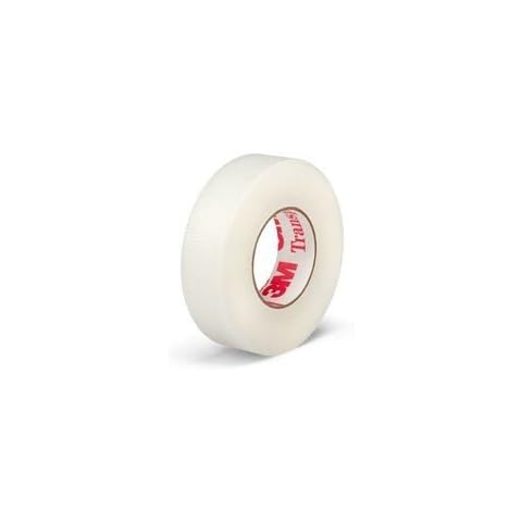 3M Transpore Surgical Tape, Hypoallergenic, Transparent, 1.25cm x 9.1m, Pack of 1 Cover
