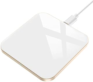 AGPTEK Wireless Charger, Qi-Certified 15W Max Fast Wireless Charging Pad Compatible with iPhone 14/13/12/12 Pro/11/11 Pro Max/XS Max/XR/XS/X/8, Galaxy S20/S10/S9/S8, AirPods Pro, White (No AC Adapter)