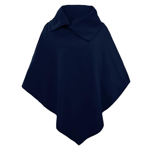 Rayson Poncho Donna Invernale Autunno Elegante Classico Tinta Unita e