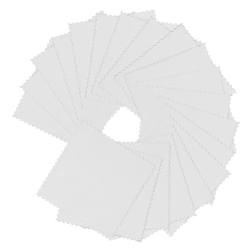 XPJYUA Limpia Plata Paño for pulir Plata, paño de Limpieza for pulir Gafas, paño for joyería, Limpiador de Herramientas, Gamuza, 8x8cm