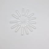 Medidas y capacidad: estas pipetas miden de largo 6,5cm (2,56´) y la zona dónde se presiona mide 4cm (1,57´). Su capacidad es de 4ml.