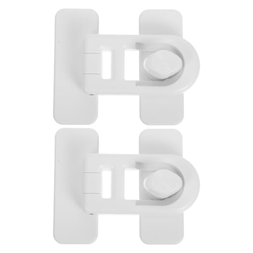 ADOCARN 2 cerraduras a prueba de niños para refrigerador: cerraduras para puertas de refrigerador, cajones, congeladores y armarios de seguridad para niños.