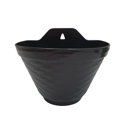 Vaso de Parede 20 x 13 cm Preto