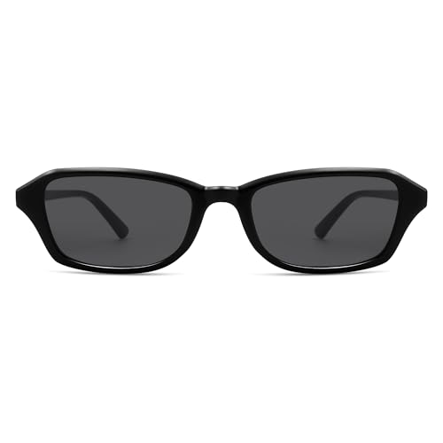 Image of Retro Square Cat Eye Sunglasses for Women Men 90s Trendy Rectangle Sun Glasses UV Protection AR82371