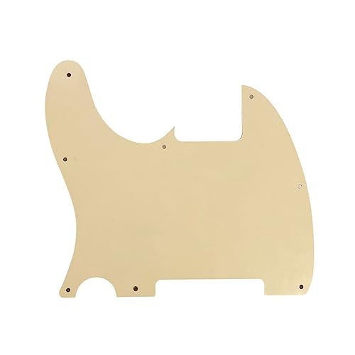 Pickguard 8 trous Telecaster jaune perle évite les rayures de médiator