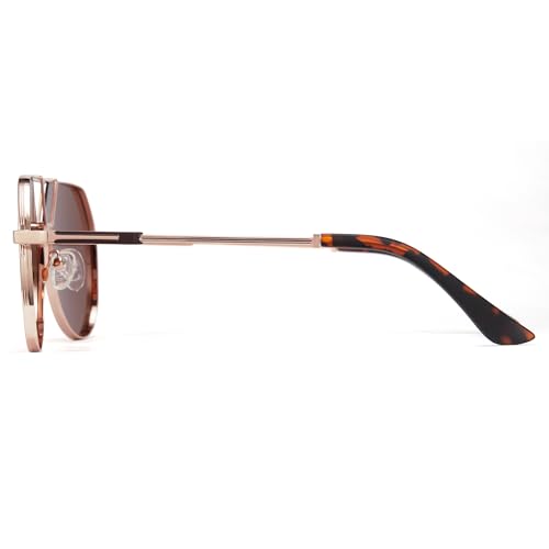 Cyxus Aviator Sunglasses for Men Polarized UV400 Protection P1123 | Anti Glare,Davos Style,Military Pilot Sunglasses,Ideal for Driving Hiking Travel Outdoor Activities — view 3