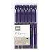 FORAY Gel Stick Pens With Soft Grips, Medium Point, 0.7 mm, Silver Barrels, Blue Ink, Pack Of 12
