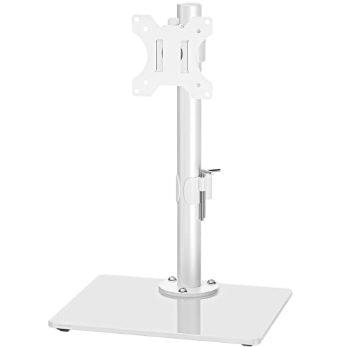 Image of MOUNTUP Monitor Stand for Desk Fits 13-32 inch Screen up to 19.8 lbs,White