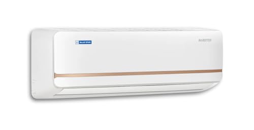 Image of Blue Star 2 Ton 3 Star Split Inverter AC (Turbo Cool, Hexa Inverter Technology, 5-in-1 Convertible Cooling, Comfort Sleep, Energy Saver, IB324TKU, Copper Condenser) White