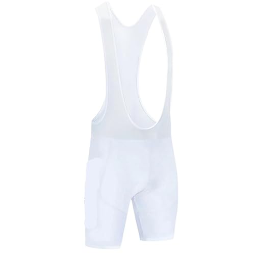 Cycling Bib Shorts Men Women Quick Dry Bike Shorts White M