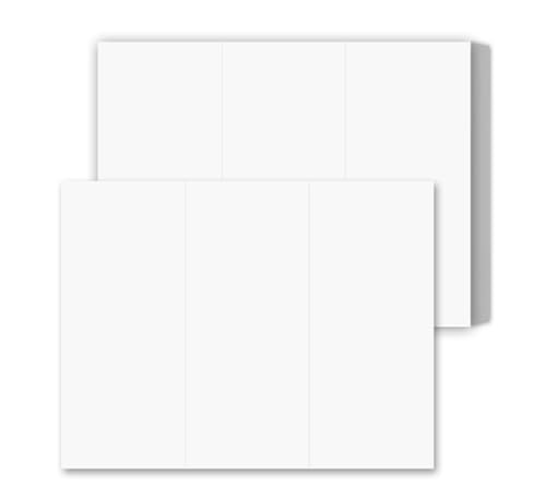 Hamilco White Cardstock Paper with Trifold Layout – 8.5