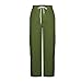 Women's High Waist Baggy Pants Wide Leg Drawstring Lounge Work Trousers Loose Fit Casual Track Pant with Pockets