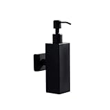 ZAW Seifenspender Edelstahl Seifenspender Wandmontage Lotion Dispensers Kitchen Sink Hand Soap Pump Silber Lotion-Flasche Ersatz Soap Dispenser (Color : Black numble 3)