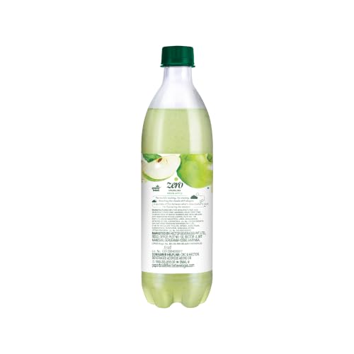 Image of Paper Boat Zero Green Apple Sparkling (Soda) Water - Pack of 4, 600 ml Each | Zero Sugar, Zero Calories | Sugar Free| Flavoured Carbonated Water | For adults | No Aspartame