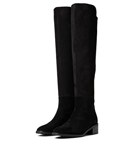 Blondo Women's Sierra Waterproof Over the Knee Boot, Black Suede, 8.5M