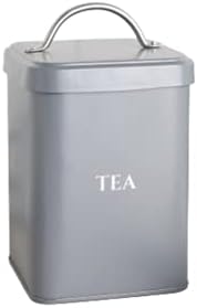 Tea Canister In Smoked White, Airtight Tea Storage Canister