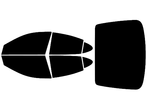 Rvinyl Window Tint Kit Compatible with Pontiac Grand Prix 2004-2008 - Complete Precut Kit - 5%