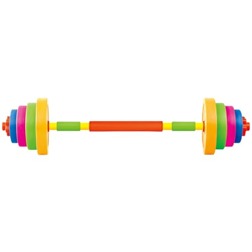 Peso de los niños ajustables, pesas de barra recargables con agua/arena, equipo de gimnasio para niños sin peso, pesas de gimnasia de plástico para niños, juego de juegos de gimnasia para niños
