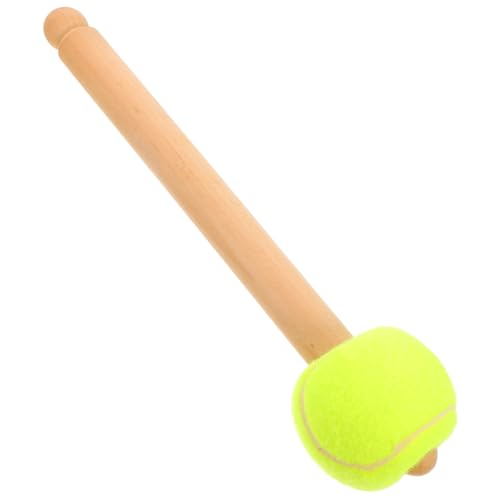 Baquetas VANZACK para estudiantes adolescentes de bandas de marcha con mango de madera y cabeza de pelota de tenis miniatura 1