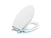 Kohler 75796-0 Cachet Nightlight Quiet-Close With Grip-Tight Elongated-Front Toilet Seat In White