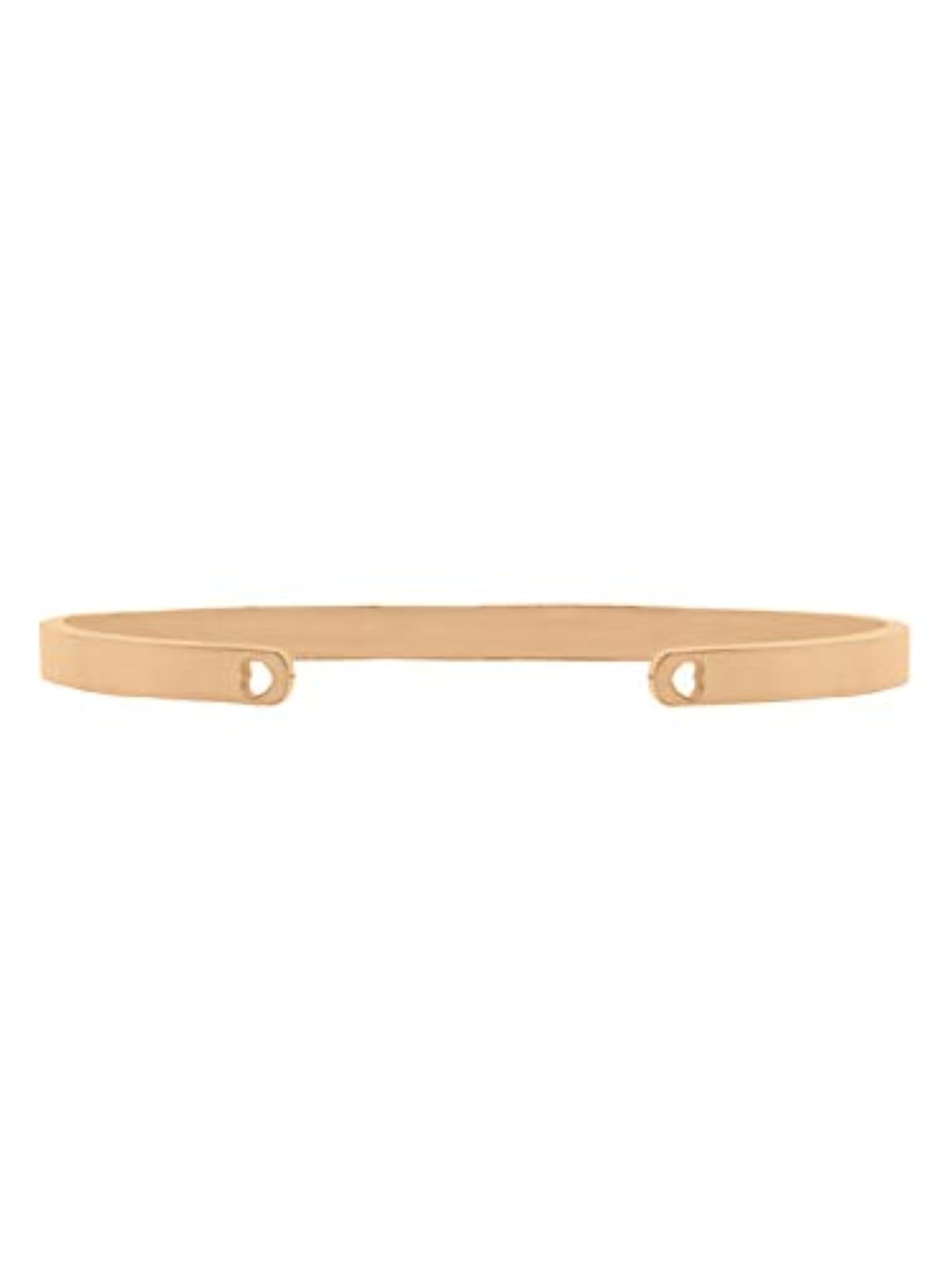 Women's Matte Shimmer Rose Gold Analog Watch Bracelet Stack