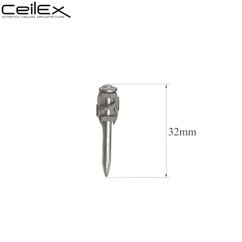 1000 clavos para concreto collated de 1 1/4 pulg (32 mm) para Hilti BX 4 (BX4) clavos en tira B4 MX, cabeza redonda completa acero endurecido miniatura 2