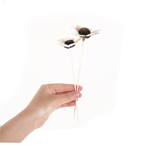 Palitos Difusores de Aroma de Rattan con Diseño Floral 4 pzas miniatura 2
