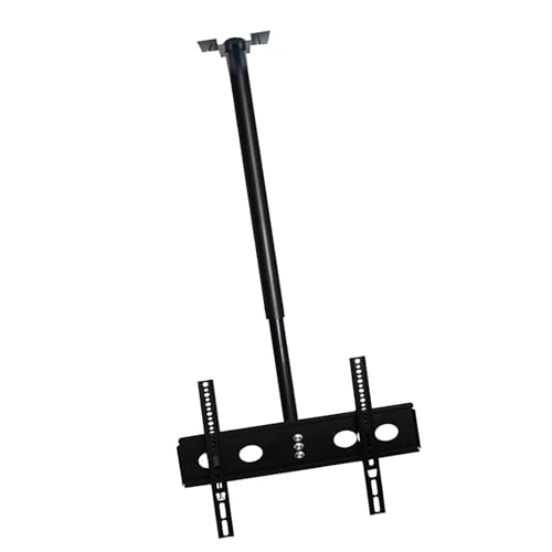 Support TV plafond réglable hauteur fixation écran LED inclinable 23-46