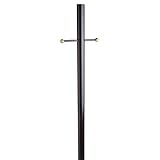 Design House 501817 80-Inch Lamp Post, Black