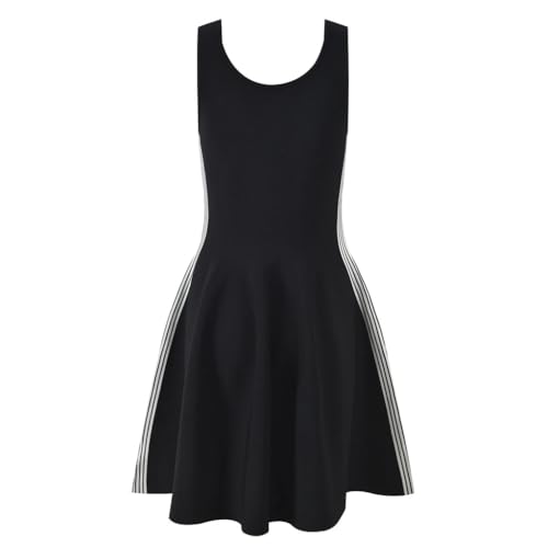 Women's Knitted Striped Mini A-Line Skirt2