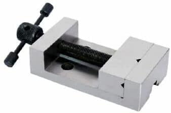 BlueFox Steel Grinding Vice 2 Inch | 50mm Jaw Width Mini Milling Vise for Vertical Slide | Smooth Moving Jaws | Horizontal & Vertical V-Grooves | Precision Machined