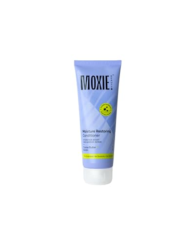 Image of Moxie Beauty Moisture Restoring Conditioner, Cocoa & Biotin | 120ml | An anti-dandruff conditioner with cocoa butter and biotin that boosts hydration and helps repair the scalp's moisture barrier