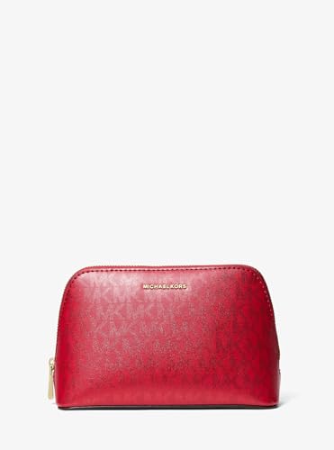 Trousse de toilette Michael Kors SM Travel Pouch en toile enduite noire