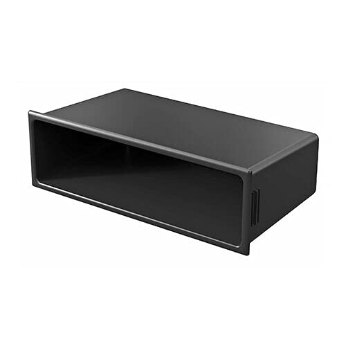 Audioproject A171 - Autoradio Radioblende Doppel DIN kompatibel für VW Golf 5 + 6 Touran Passat 3C Caddy EOS Skoda Octavia Einbau-Rahmen 2-DIN 1-Din Radio mit Fach schwarz