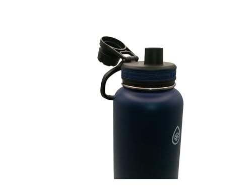ThermoFlask 2-Pack of Water Bottles (Midnight/Stone, 40 oz)