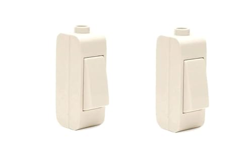 Image of Electric Hanging Bed Switch White | Inline On /Off Switch for Lamp, Fan, Bed Light & Home Electrical Appliances (Pack of 6)