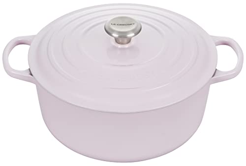Le Creuset Enameled Cast Iron Signature Round Dutch Oven with Lid, 5.5 Quart, Shallot