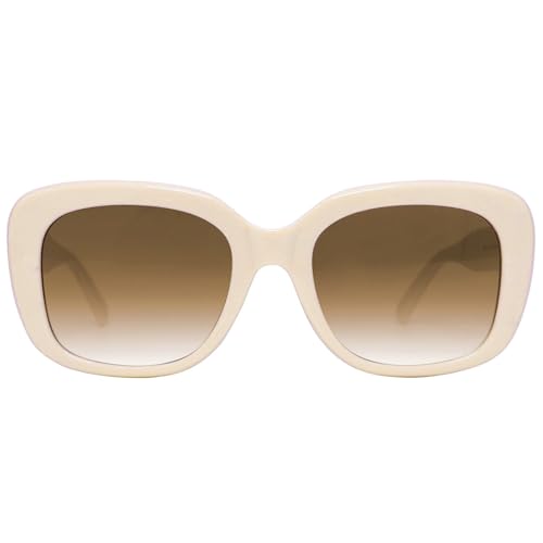 COTIA Square Sunglasses Beige Unisex Retro Eyewear