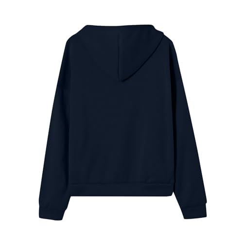 OIOLOYJM Zipper Hoodies for Women Long Sleeve Oversized Sweatshirts Y2k Drawstring Soft Jacket 2025 Fall Fashion with Pockets