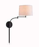 Kenroy Home Casual Wall Swing Arm Lamp ,18 Inch Height, 13 Inch Diameter, 20.5 Inch Ext with Oil...