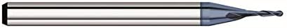 RedLine Tools - .0930 Single End Ball Carbide End Mill, AlTiN Coated .2790 Flute Length, 2 Flute, 30° Helix Angle, 1.5000 OAL - RE25493