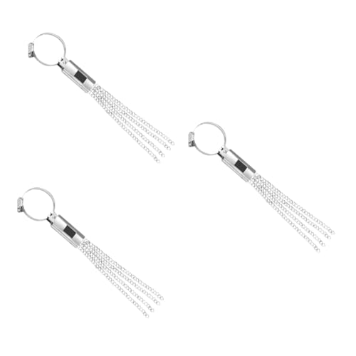 Image of GLEAVI Car Anti Static Strap 3 Pieces Hanging Type Grounding Chain Electrostatic Belt 13.18 Inch for Autumn Winter Static Eliminator