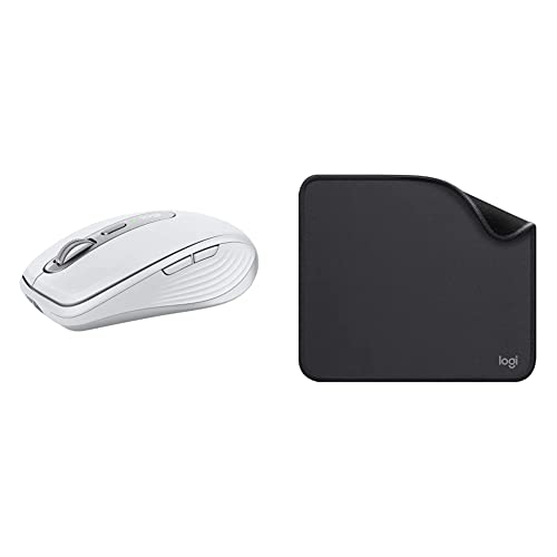 Image of Logitech MX Anywhere 3 Compact Performance Mouse - Wireless, Magnetic Scroll with Mousepad, Studio Series with Anti-Slip Rubber Base,Spill Resistant (Graphite)